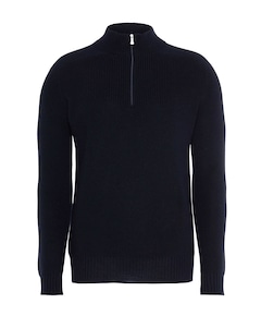 Heren trui met rits blauw