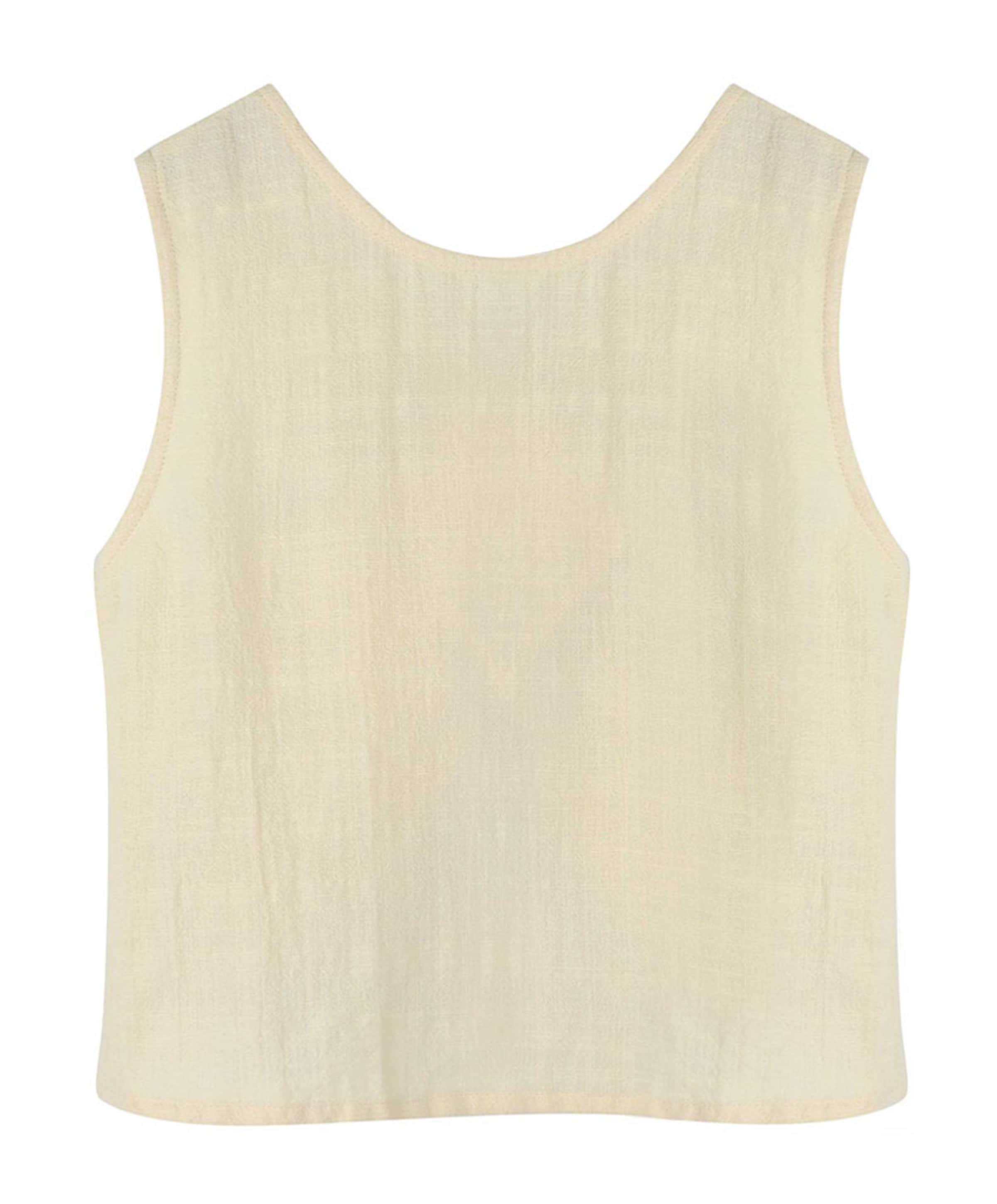 Meisjes top ecru