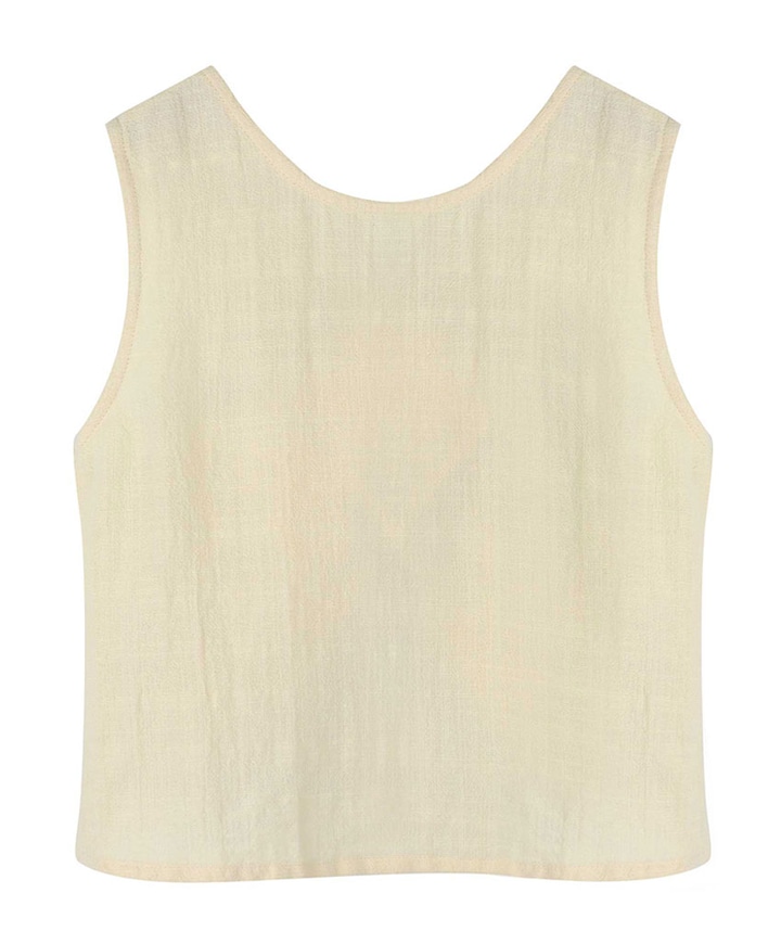 Meisjes top ecru