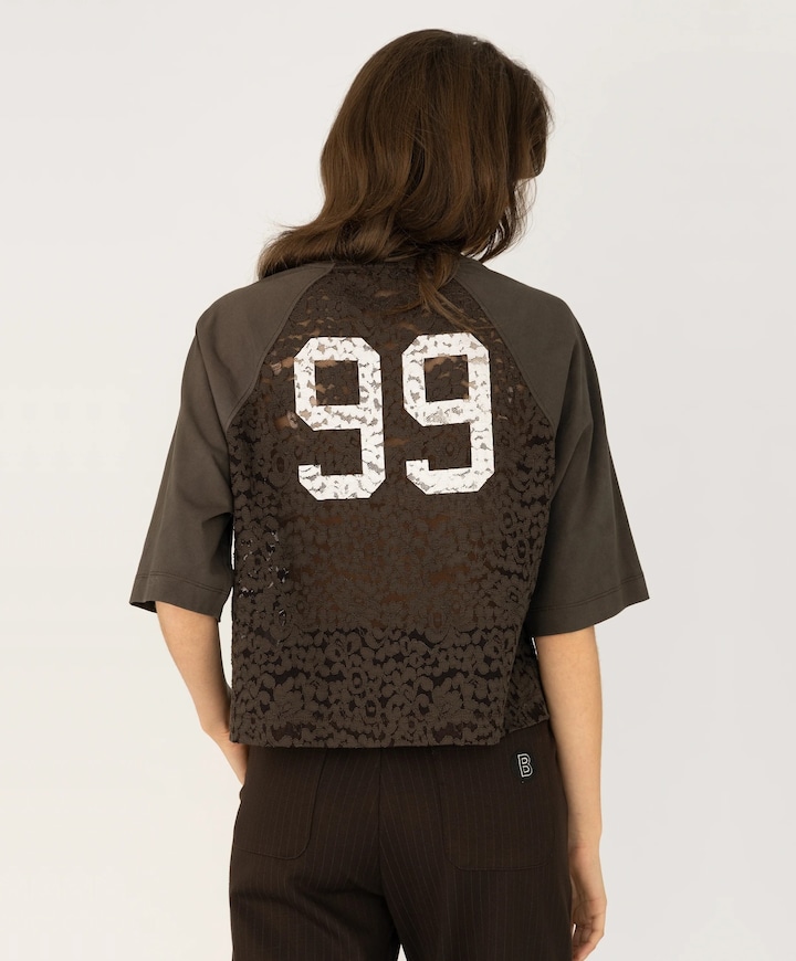Dames T-shirt bruin