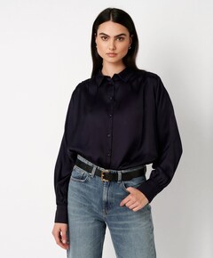 Dames blouse blauw