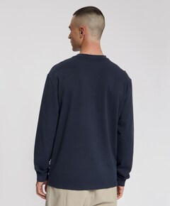 Heren longsleeve blauw