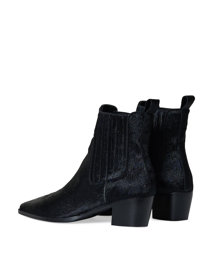 dames enkellaarzen zwart