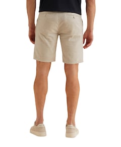 V11 LINEN STRETCH heren korte broek beige