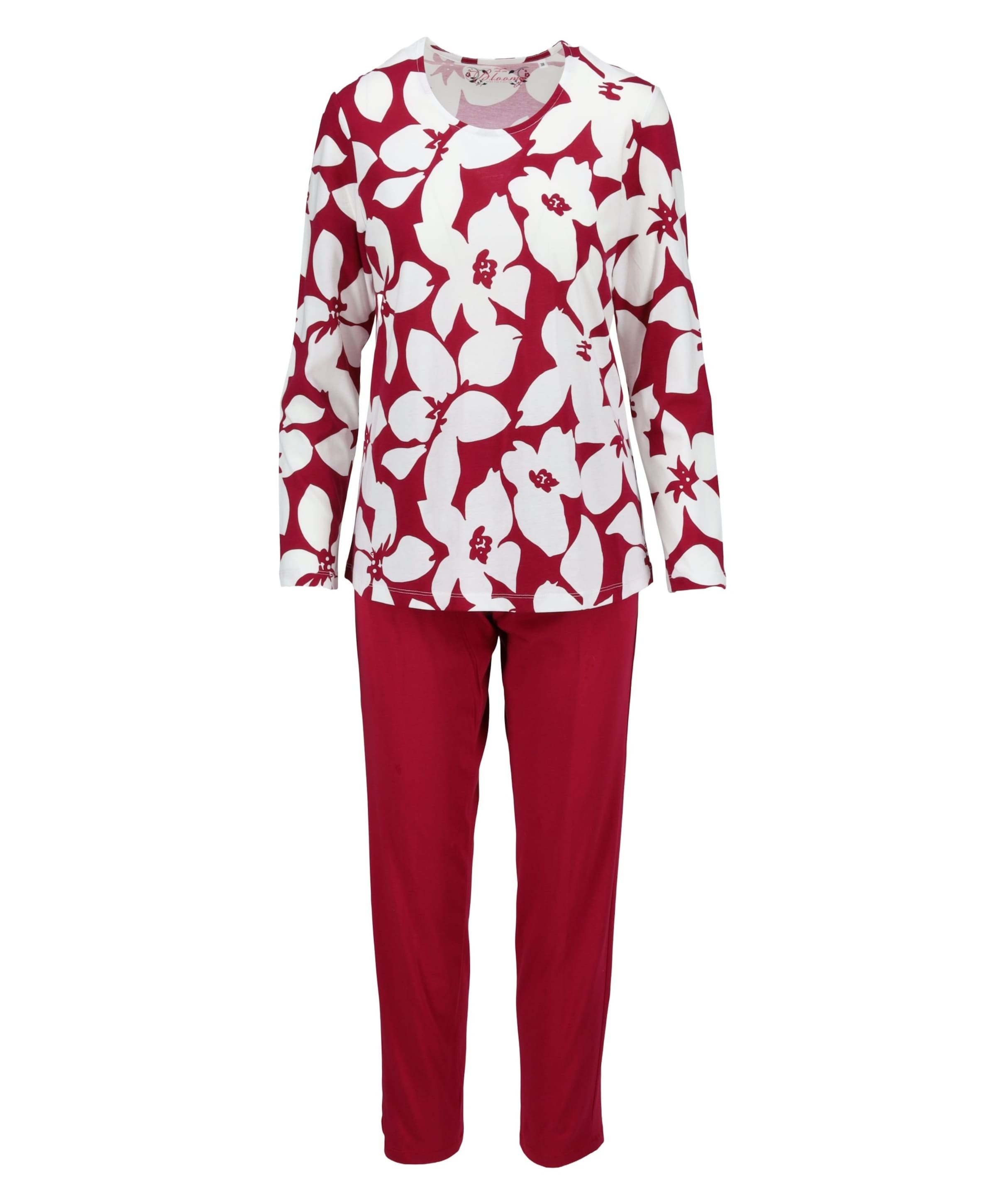 Dames pyjamaset bordeaux