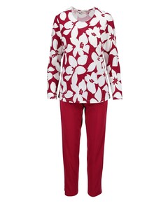 Dames pyjamaset bordeaux