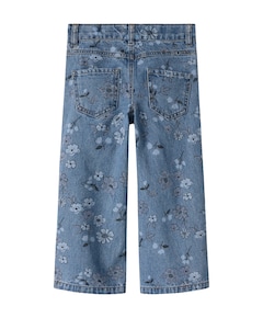 NMFROSE WIDE AOP 2633-IM meisjes jeans blauw