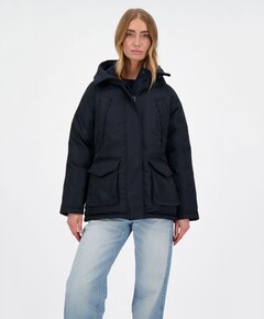 Dames omkeerbare jas grijs