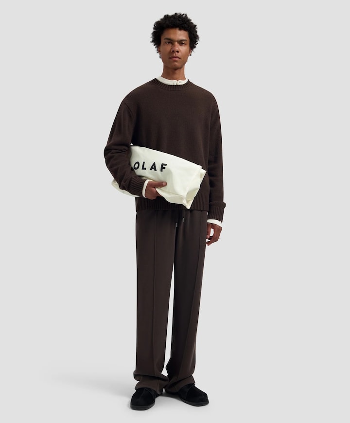 Heren sweater bruin