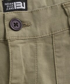 Cargo Wide Straight broek beige