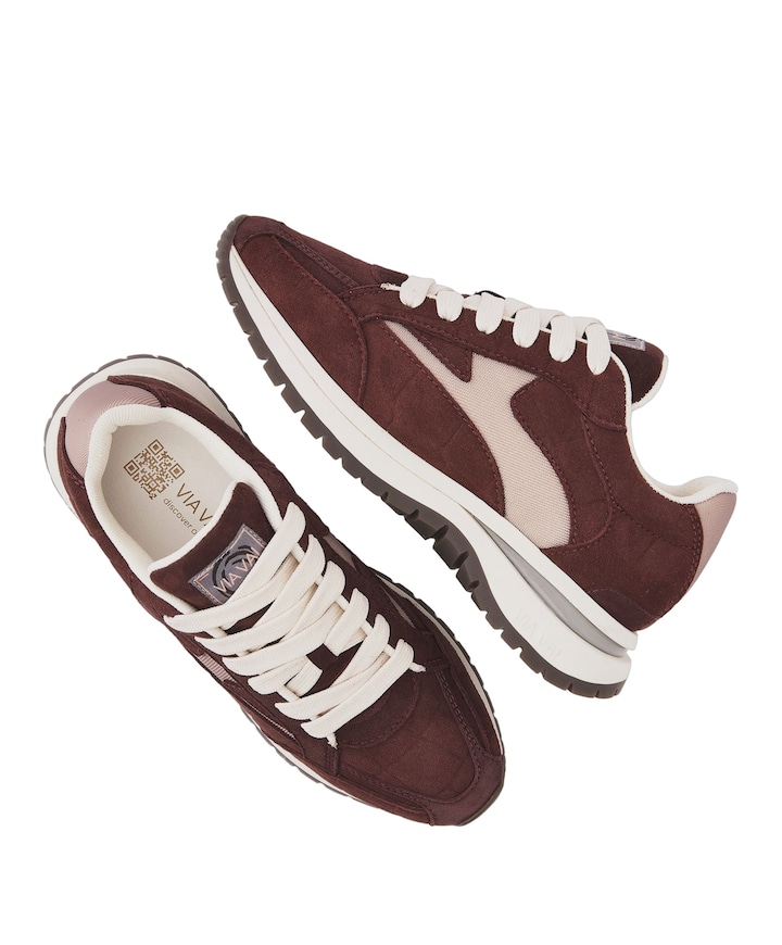 Usher Riggs dames sneakers bordeaux