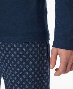 Heren pyjamaset blauw