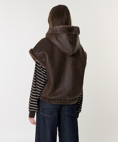 Dames jas bruin
