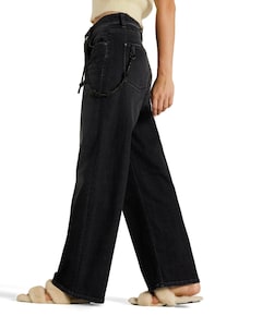 Baggy dames jeans zwart