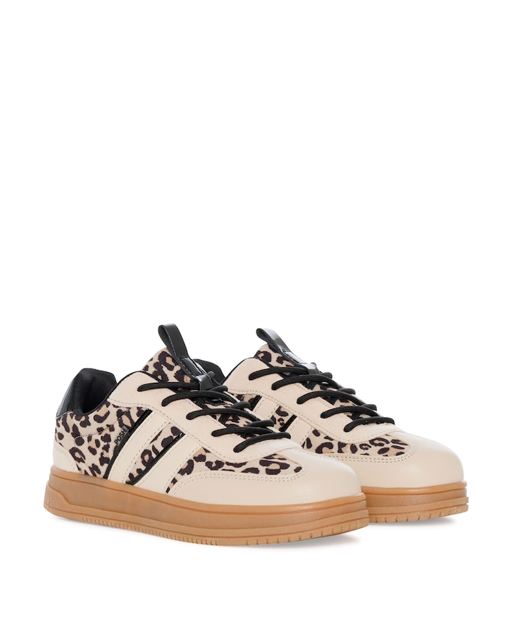 meisjes sneakers beige