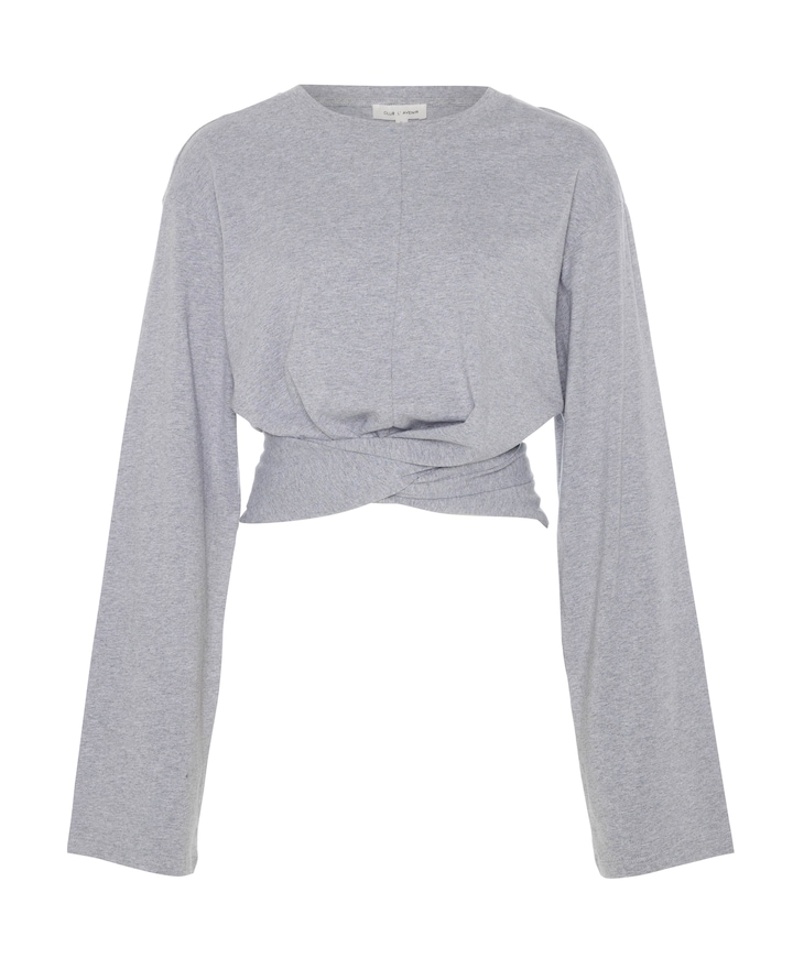 Dames longsleeve grijs