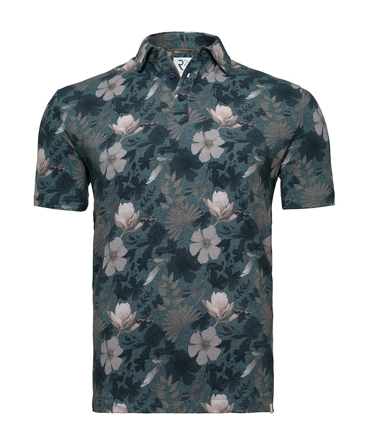 Heren polo blauw