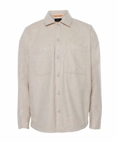 Overhemd lange mouw beige