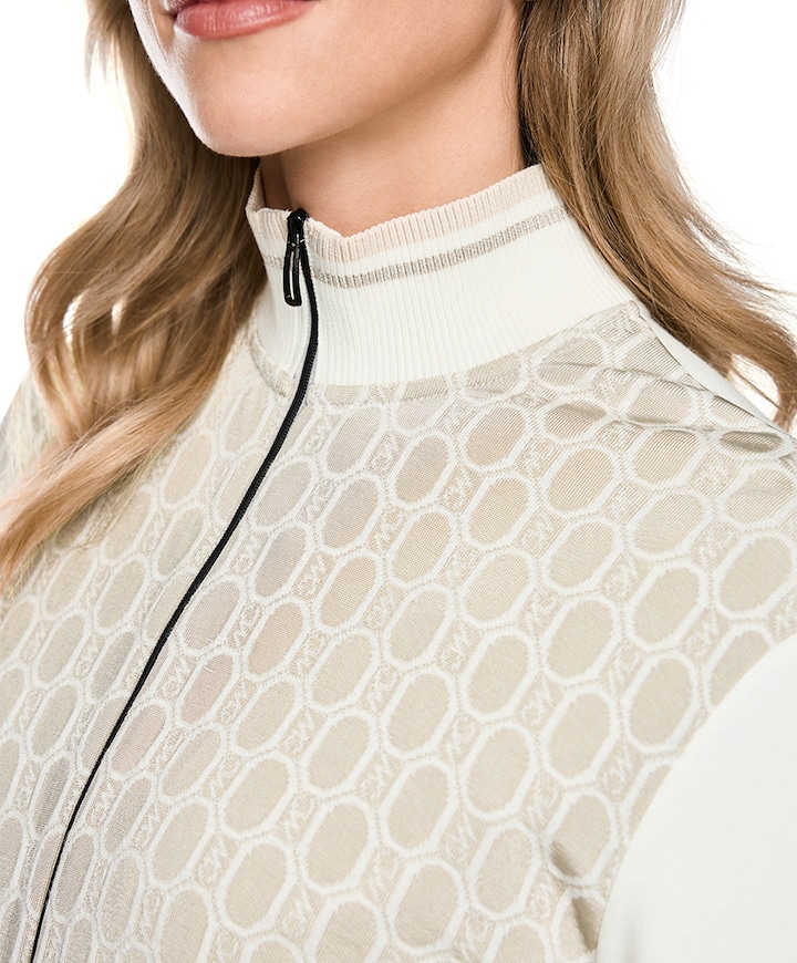 Dames vest beige