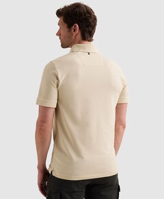 Heren polo ecru