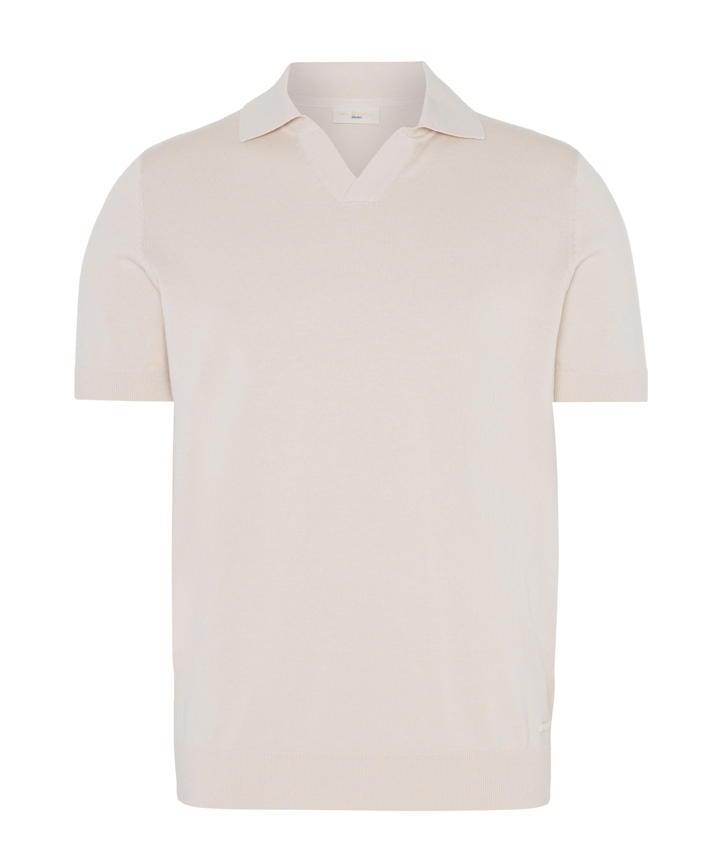 Heren polo beige
