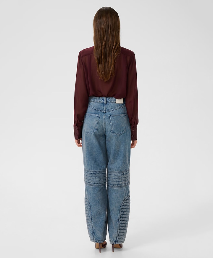 Dames blouse bordeaux