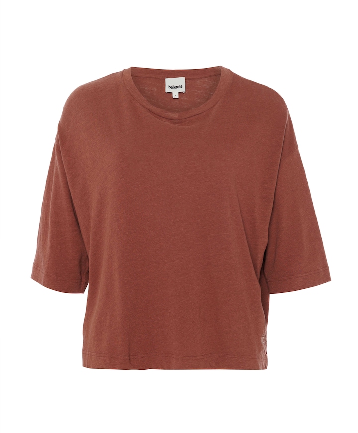 Dames T-shirt brique