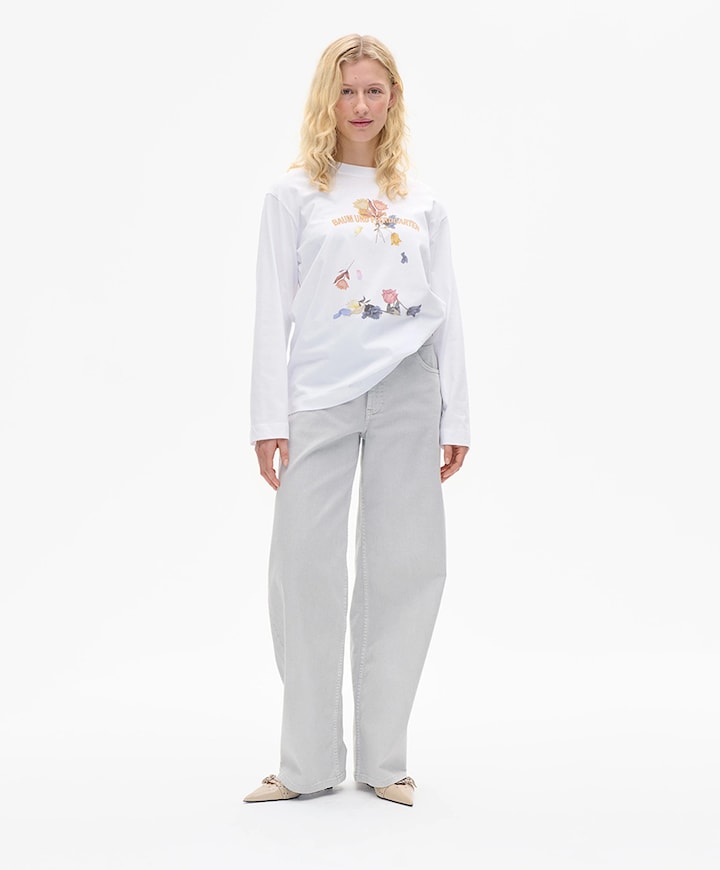 Dames longsleeve wit