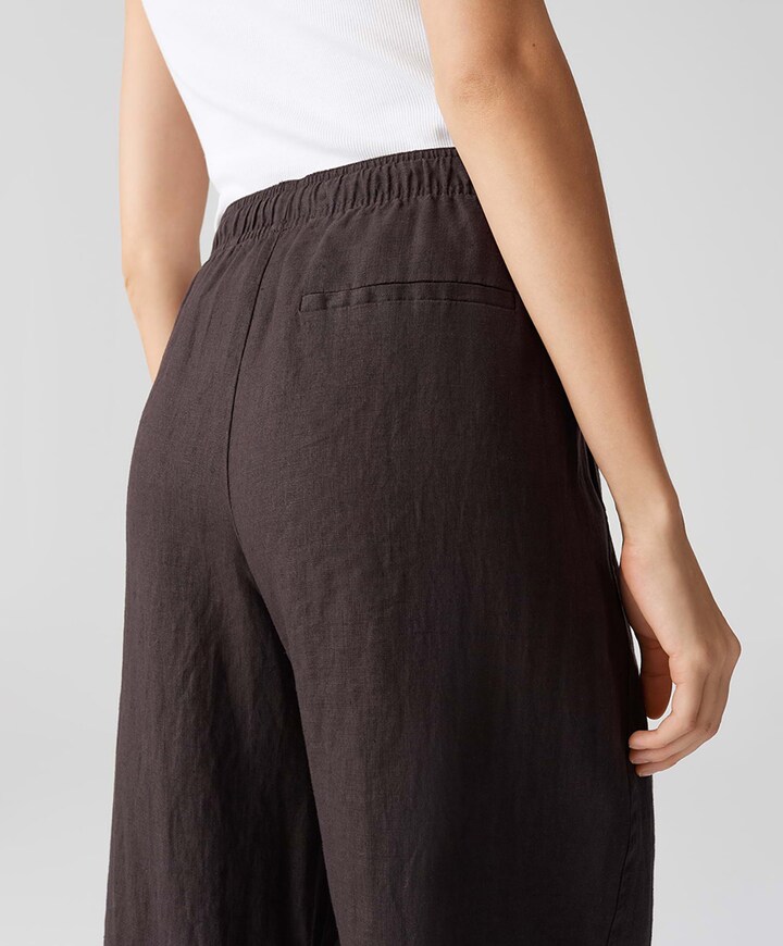 Mileni linen broek bruin