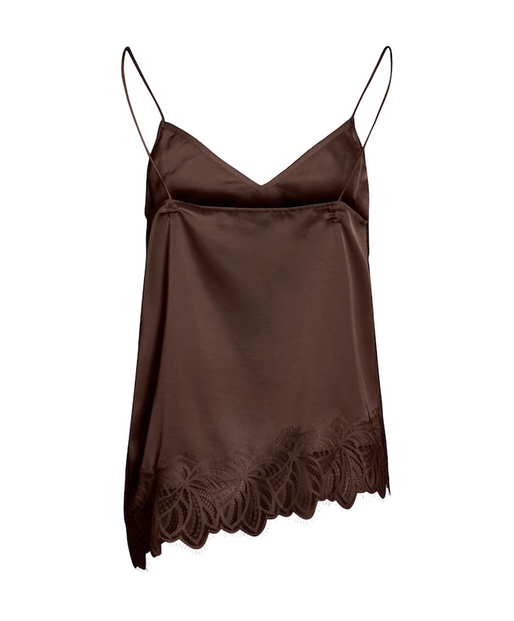 Dames top bruin