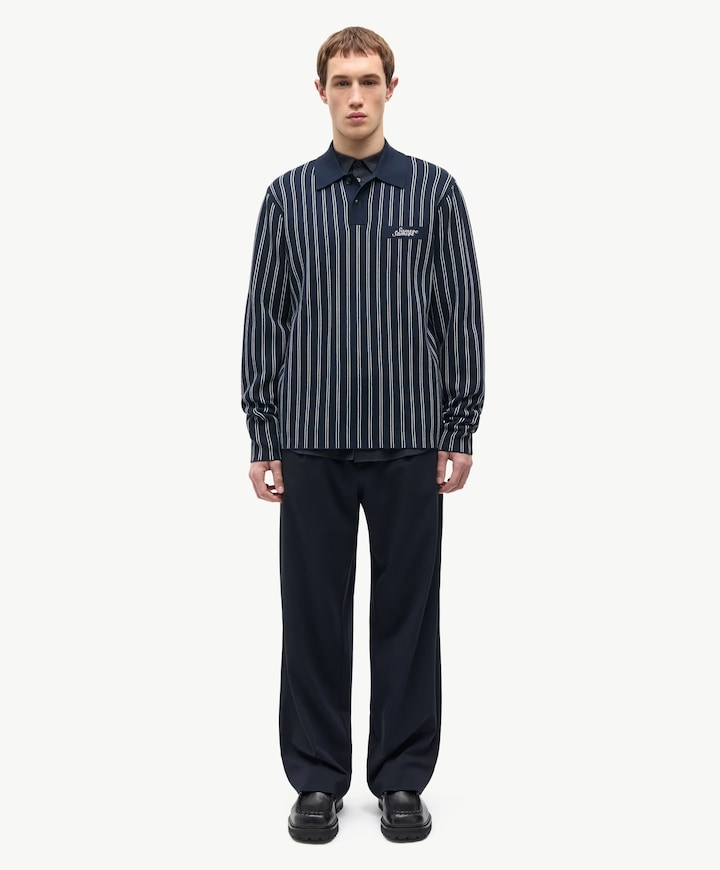 Heren polo blauw