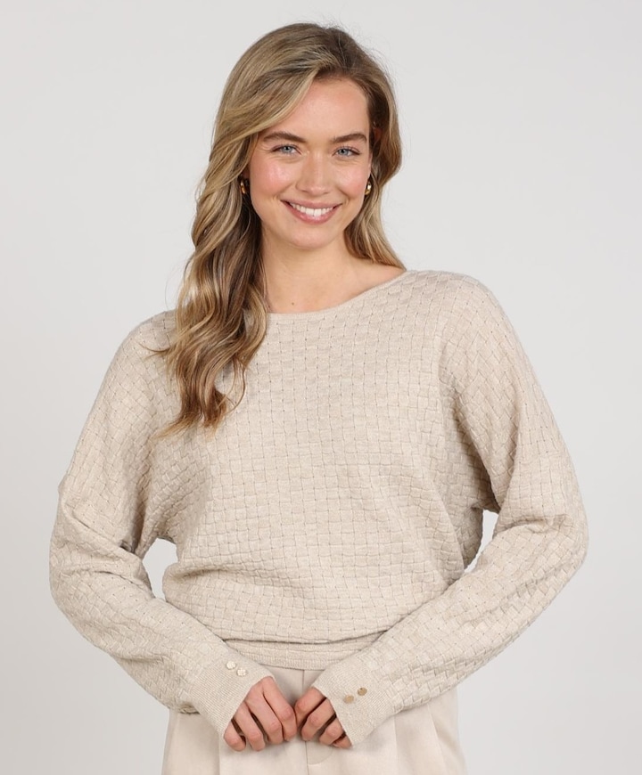 Dames trui beige