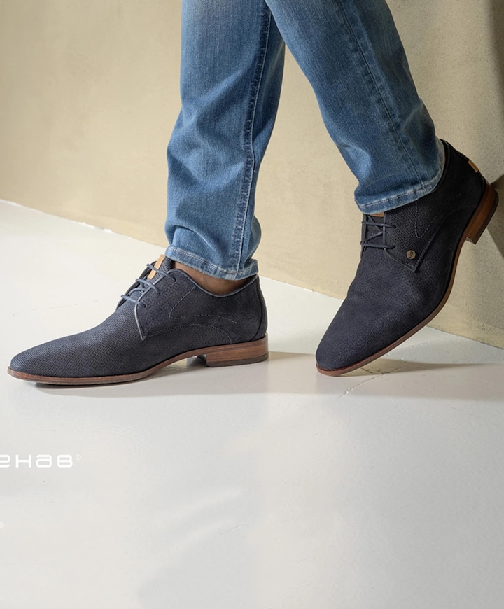 GREG WALL SUE heren veterschoenen blauw