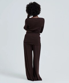 Dames longsleeve bruin