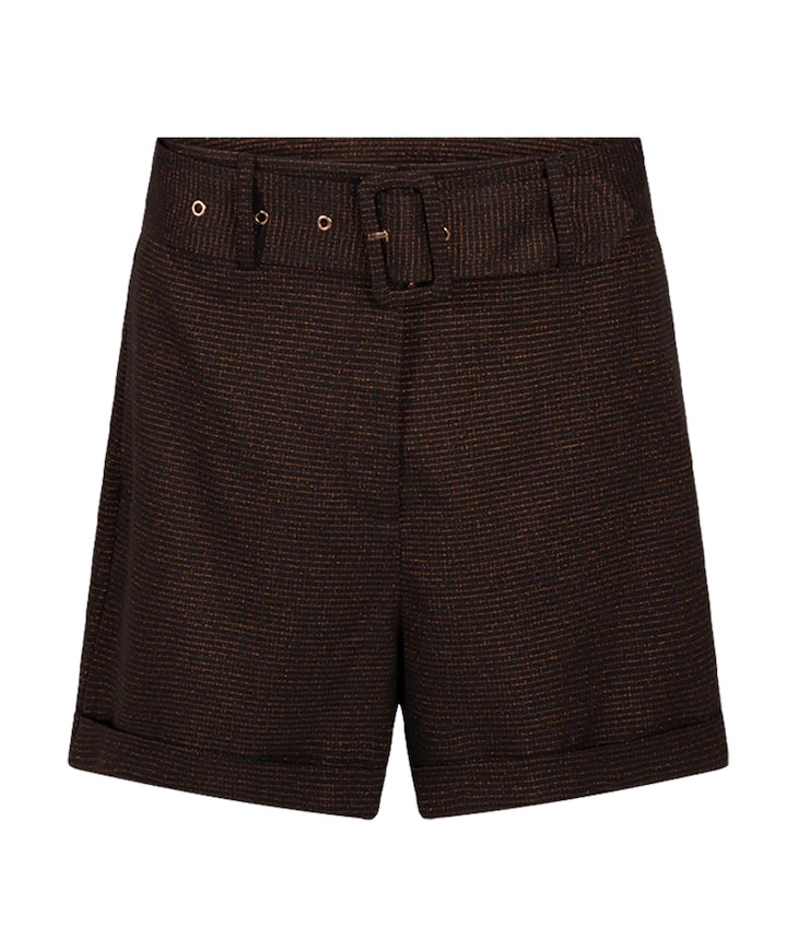 LANO CHECK VIS 570 dames korte broek zwart