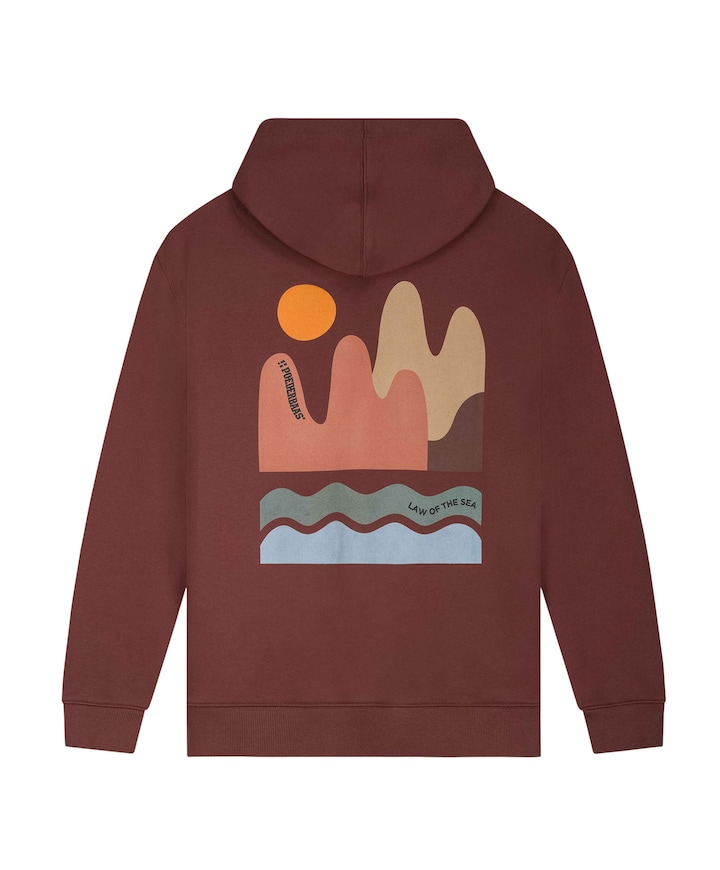 X POEDERBAAS hoodie brique