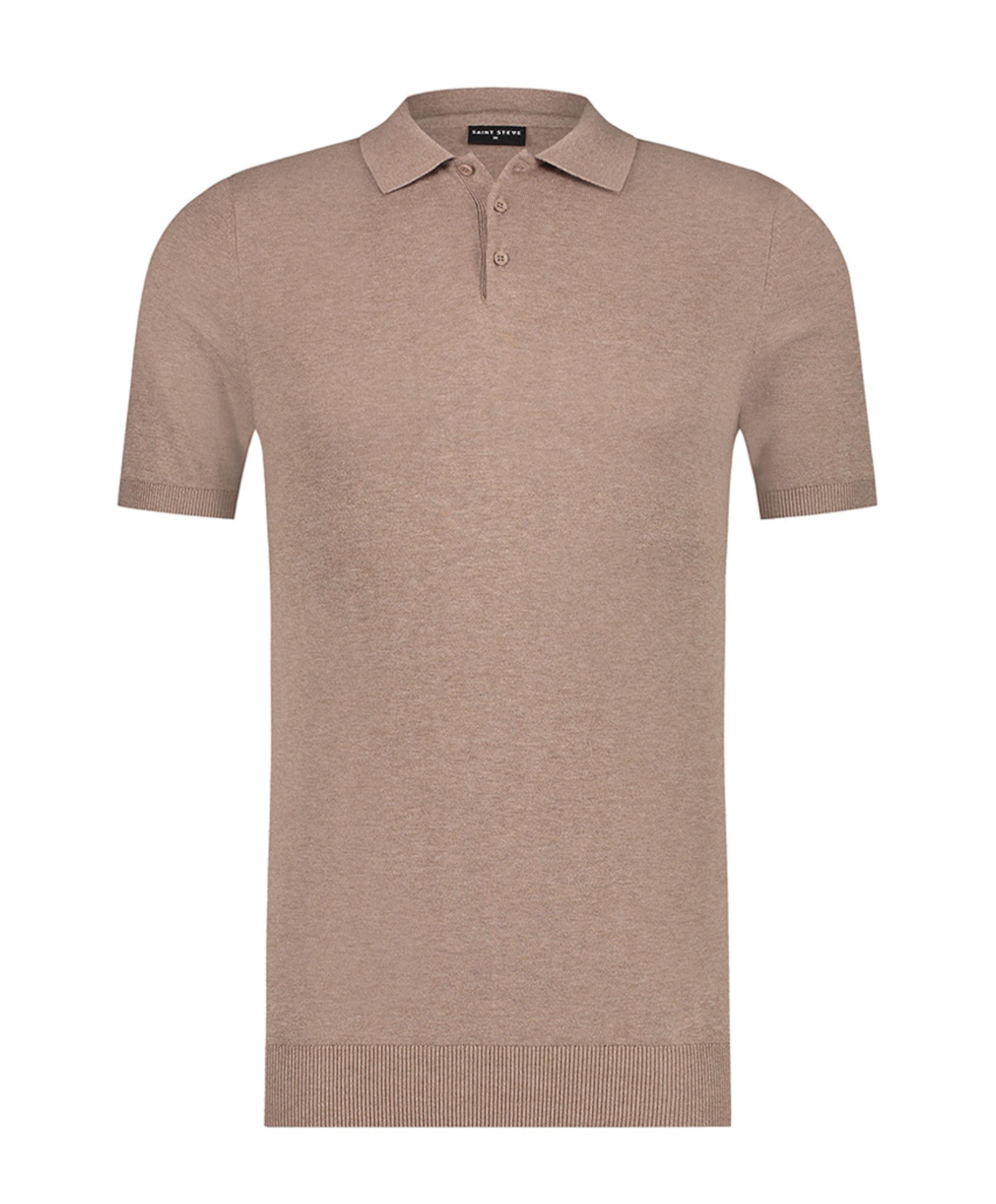Heren polo beige