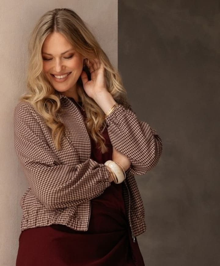 Dames jas beige