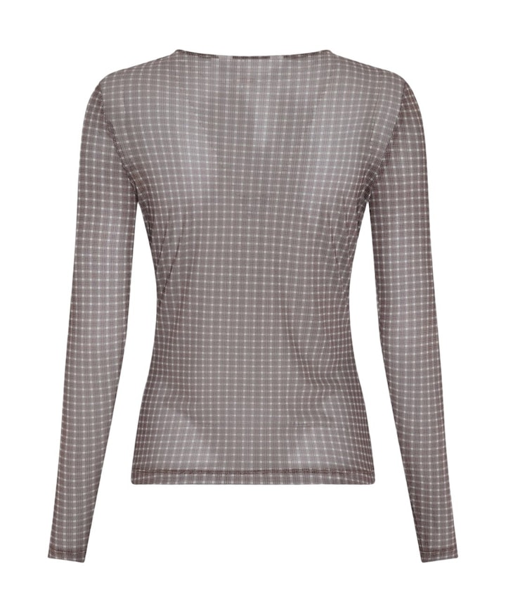 Dames longsleeve bruin