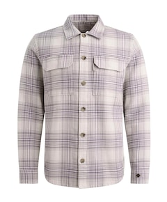 Heren overhemd lange mouw beige
