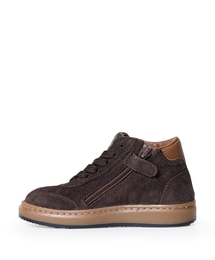 jongens veterschoenen beige