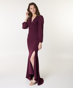 Dames jurk bordeaux
