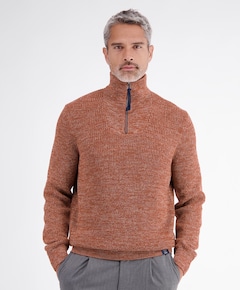 Heren trui met rits rood