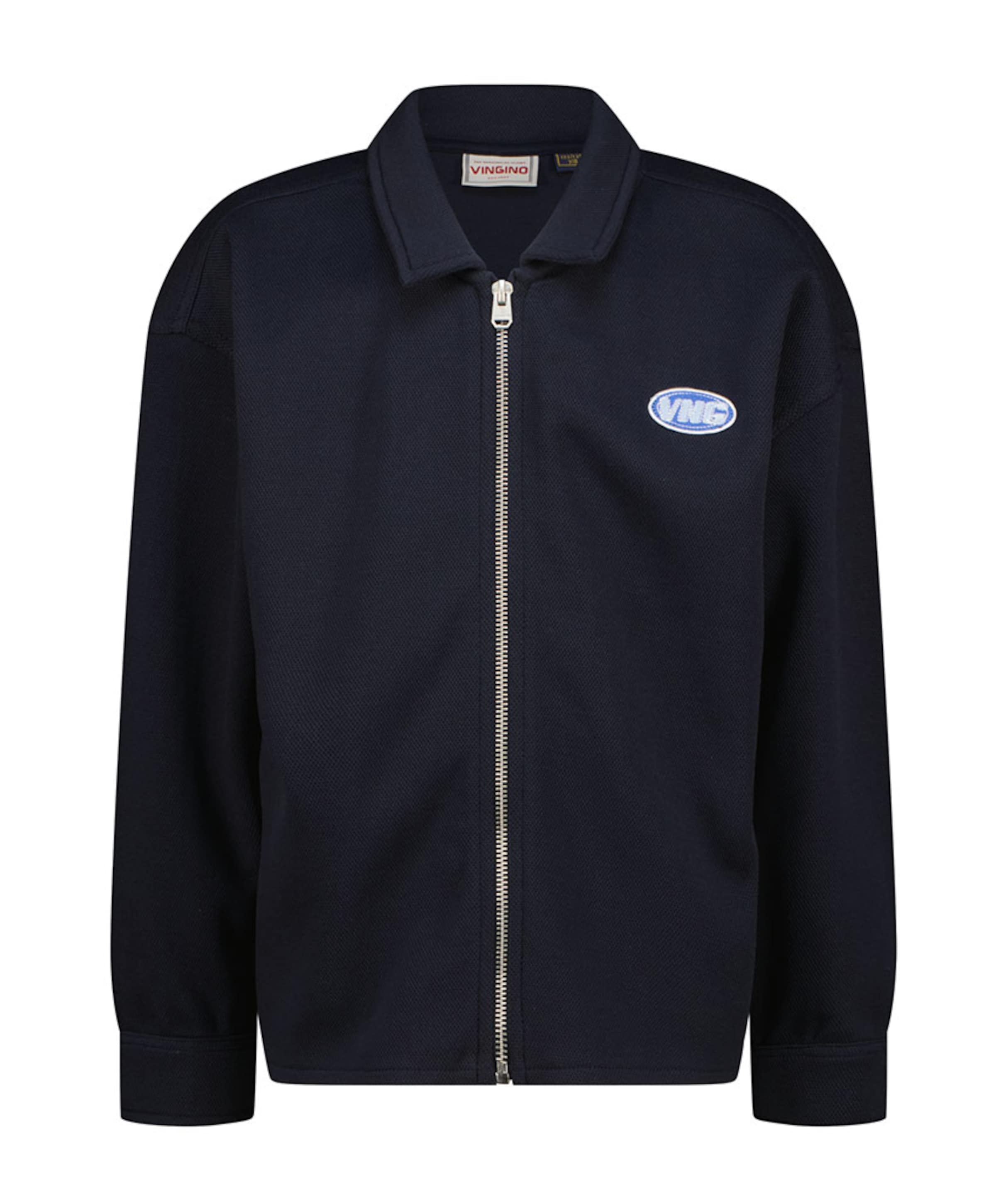 Jongens overhemd lange mouw blauw