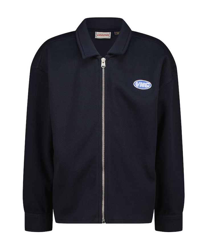 Jongens overhemd lange mouw blauw