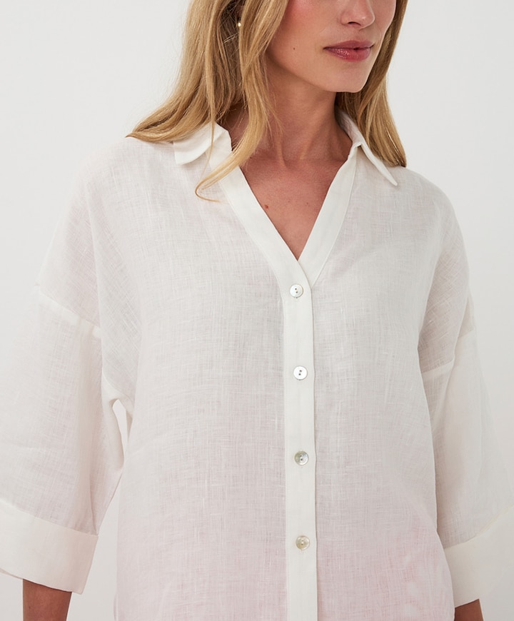 Dames blouse ecru