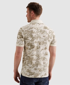 Heren polo ecru