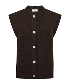 Dames vest bruin