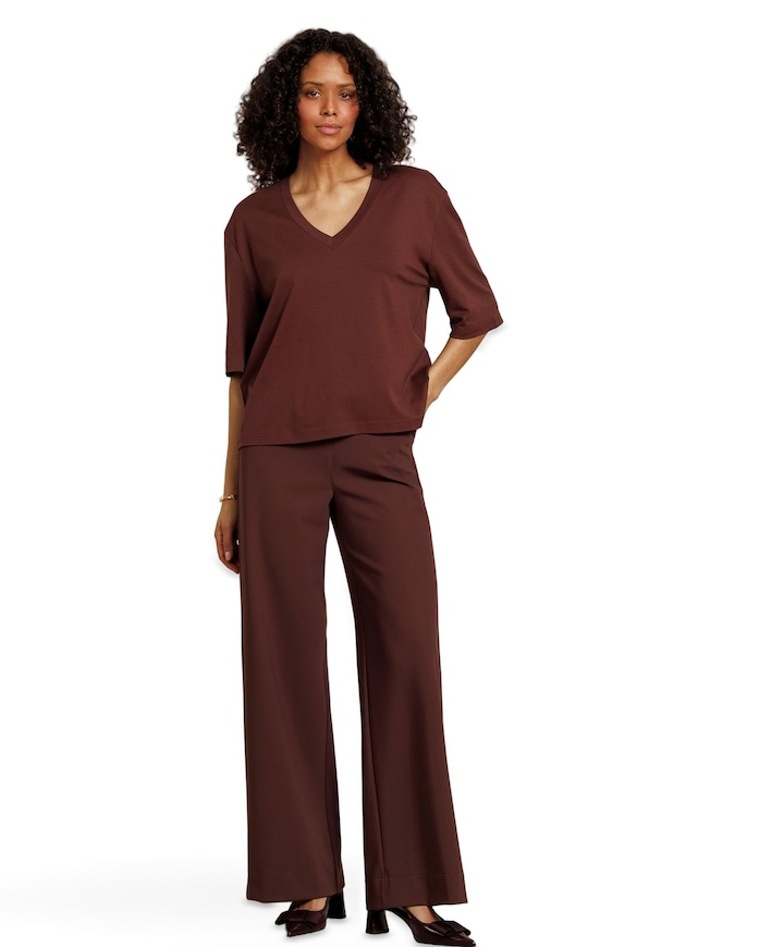 Lexie bonded dames broek bruin