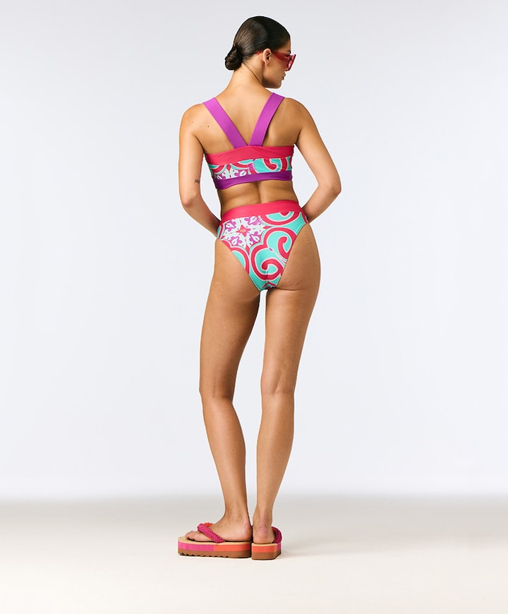 Dames bikinitop blauw